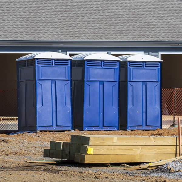 how often are the portable restrooms cleaned and serviced during a rental period in Cato New York